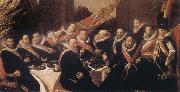 Banquet of the Office of the St George Civic Guard in Haarlem, Frans Hals